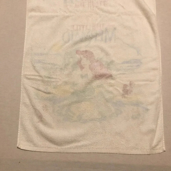 Vintage Disney Little Mermaid Towel Franco Cotton 43.5  x 22 Inch Taiwan - Picture 12 of 16